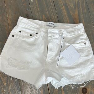 Pistola White Jean Shorts for Women
